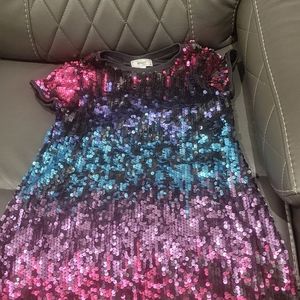 Girls small sequins dress